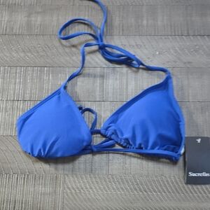 Blue Bikini Top